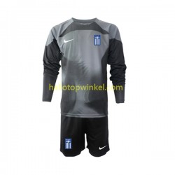 Griekenland Voetbalshirt Doelman Kleuters/Kids Uit Tenue 2022-2023 Lange Mouw