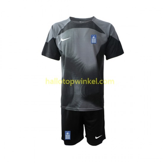 Griekenland Voetbalshirt Doelman Kleuters/Kids Uit Tenue 2022-2023 Korte Mouw