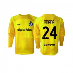 Inter Milan Voetbalshirt Andre Onana 24 Doelman Heren Uit Tenue 2022-2023 Lange Mouw