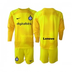 Inter Milan Voetbalshirt Doelman Kleuters/Kids Uit Tenue 2022-2023 Lange Mouw