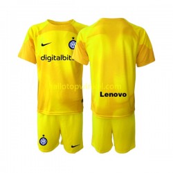 Inter Milan Voetbalshirt Doelman Kleuters/Kids Uit Tenue 2022-2023 Korte Mouw