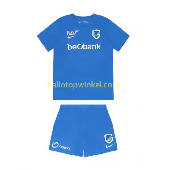 KRC Genk Voetbalshirt Kleuters/Kids Thuis Tenue 2022-2023 Korte Mouw