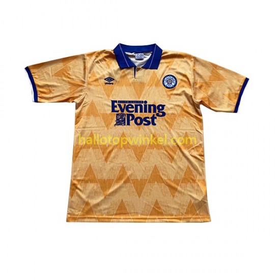 Leeds United Voetbalshirt Retro Heren Uit Tenue 1991-1992 Korte Mouw