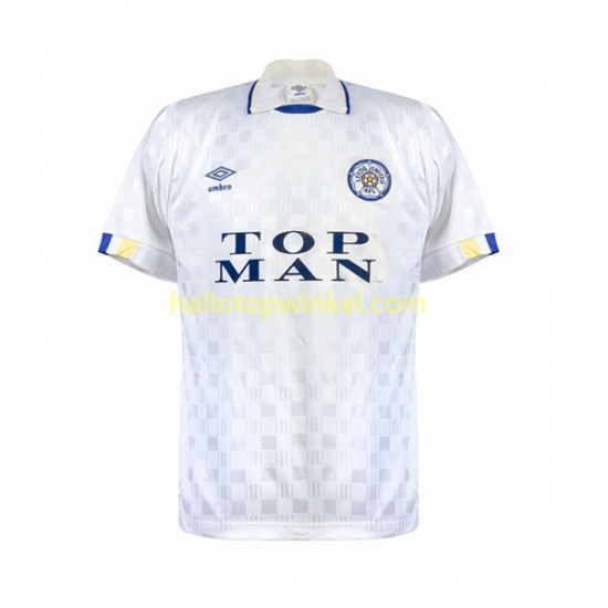 Leeds United Voetbalshirt Retro Heren Thuis Tenue 1989-1990 Korte Mouw