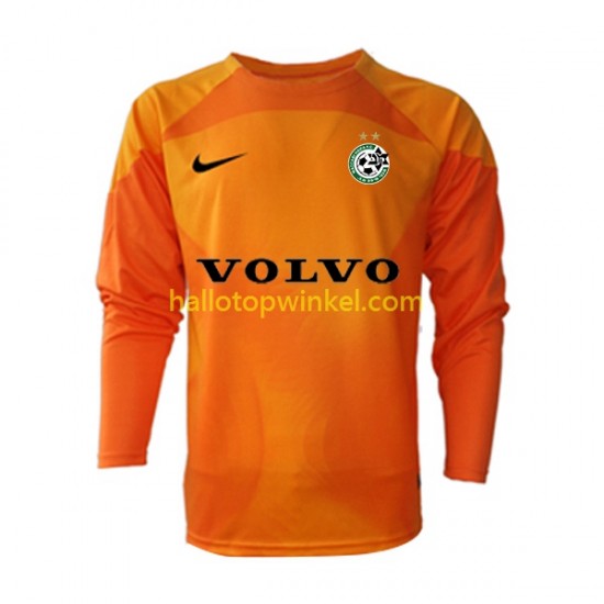 Maccabi Haifa Voetbalshirt Doelman Heren Uit Tenue 2022-2023 Lange Mouw