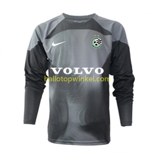 Maccabi Haifa Voetbalshirt Doelman Heren Thuis Tenue 2022-2023 Lange Mouw