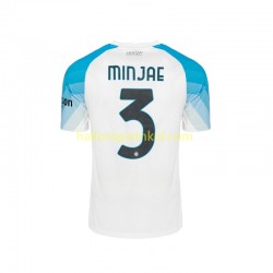 Napoli Voetbalshirt Face Game Minjae 3 Heren Thuis Tenue 2022-2023 Korte Mouw