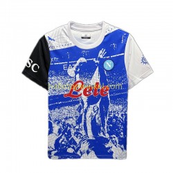 Napoli Voetbalshirt Maradona Champions Special Edition Heren Thuis Tenue 2023 Korte Mouw