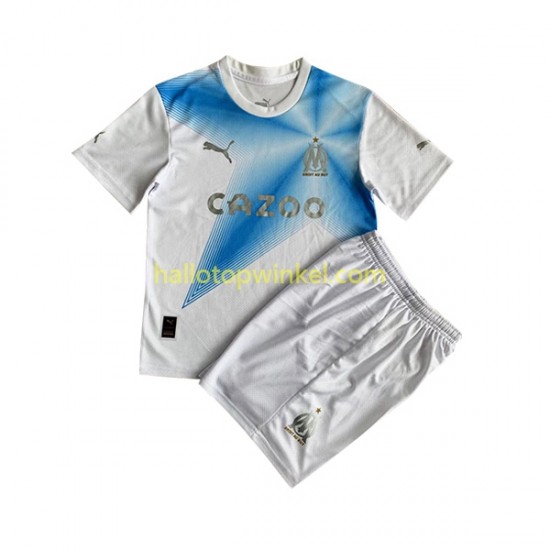 Olympique Marseille Voetbalshirt Anniversary Kleuters/Kids Thuis Tenue 2022-2023 Korte Mouw