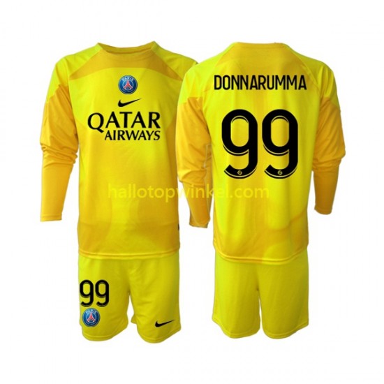 Paris Saint-Germain Voetbalshirt Gianluigi Donnarumma 99 Doelman Kleuters/Kids Derde Tenue 2022-2023 Lange Mouw