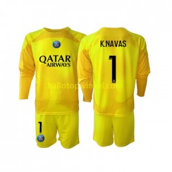 Paris Saint-Germain Voetbalshirt K.NAVAS 1 Doelman Kleuters/Kids Derde Tenue 2022-2023 Lange Mouw
