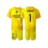 Paris Saint-Germain Voetbalshirt K.NAVAS 1 Doelman Kleuters/Kids Derde Tenue 2022-2023 Korte Mouw
