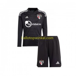 Sao Paulo Voetbalshirt Doelman Kleuters/Kids Thuis Tenue 2023-2024 Lange Mouw