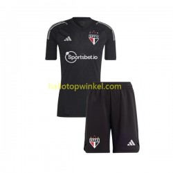 Sao Paulo Voetbalshirt Doelman Kleuters/Kids Thuis Tenue 2023-2024 Korte Mouw