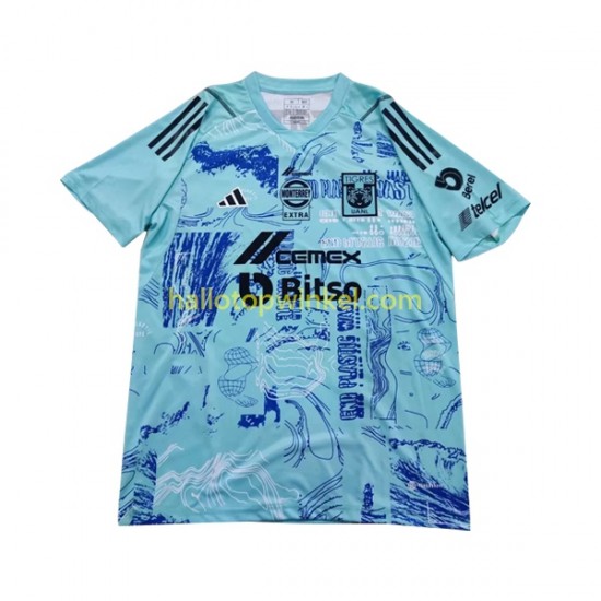 Tigres UANL Voetbalshirt Earth Day Doelman Heren Thuis Tenue 2023-2024 Korte Mouw