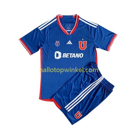 Universidad de Chile Voetbalshirt Kleuters/Kids Thuis Tenue 2023 Korte Mouw