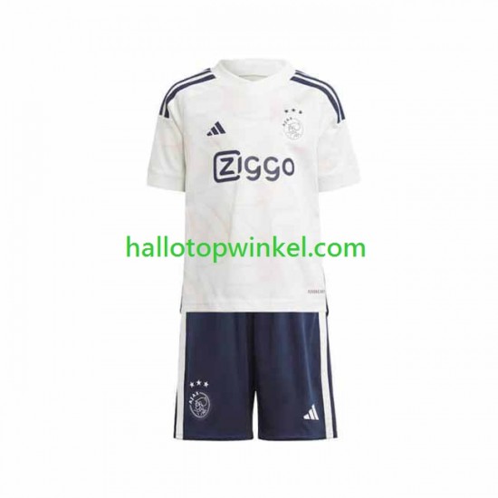 AFC Ajax Voetbalshirt Kleuters/Kids Uit Tenue 2023-2024 Korte Mouw