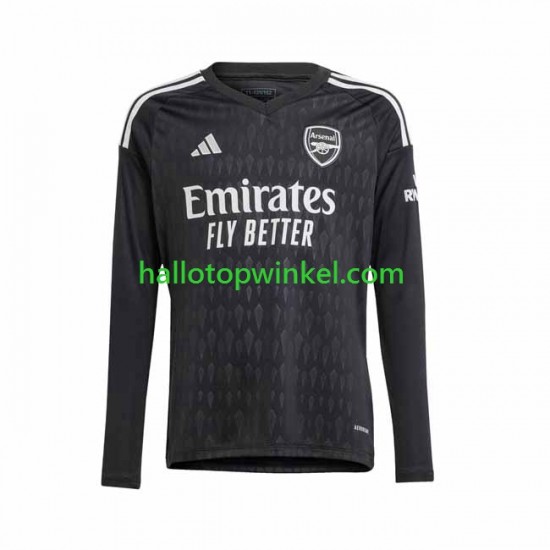 Arsenal Voetbalshirt Doelman Heren Thuis Tenue 2023-2024 Lange Mouw