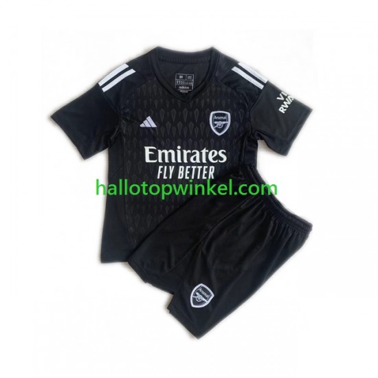 Arsenal Voetbalshirt Doelman Kleuters/Kids Thuis Tenue 2023-2024 Korte Mouw