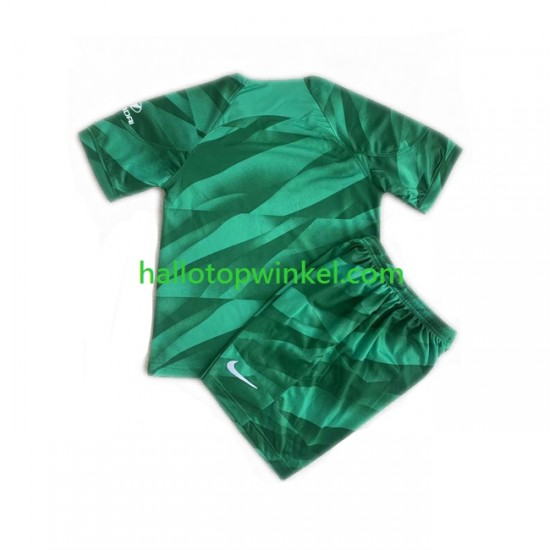 Atlético Madrid Voetbalshirt Doelman Kleuters/Kids Uit Tenue 2023-2024 Korte Mouw