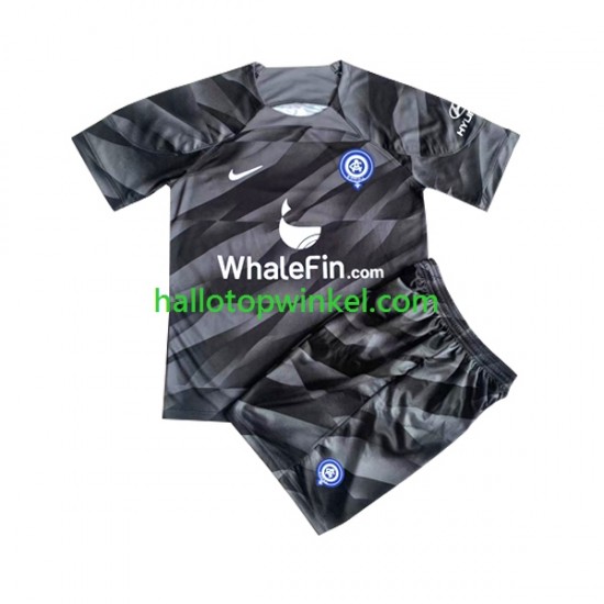 Atlético Madrid Voetbalshirt Doelman Kleuters/Kids Thuis Tenue 2023-2024 Korte Mouw