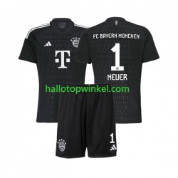 FC Bayern München Voetbalshirt Manuel Neuer 1 Doelman Kleuters/Kids Thuis Tenue 2023-2024 Korte Mouw
