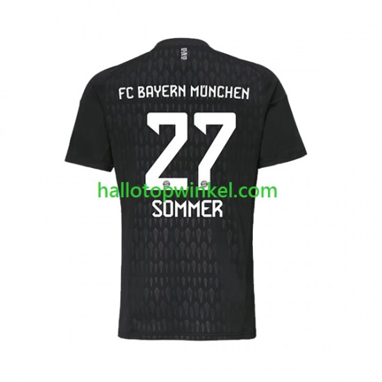 FC Bayern München Voetbalshirt Yann Sommer 27 Doelman Heren Thuis Tenue 2023-2024 Korte Mouw
