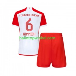 FC Bayern München Voetbalshirt Joshua Kimmich 6 Kleuters/Kids Thuis Tenue 2023-2024 Korte Mouw