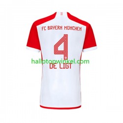 FC Bayern München Voetbalshirt Matthijs de Ligt 4 Heren Thuis Tenue 2023-2024 Korte Mouw