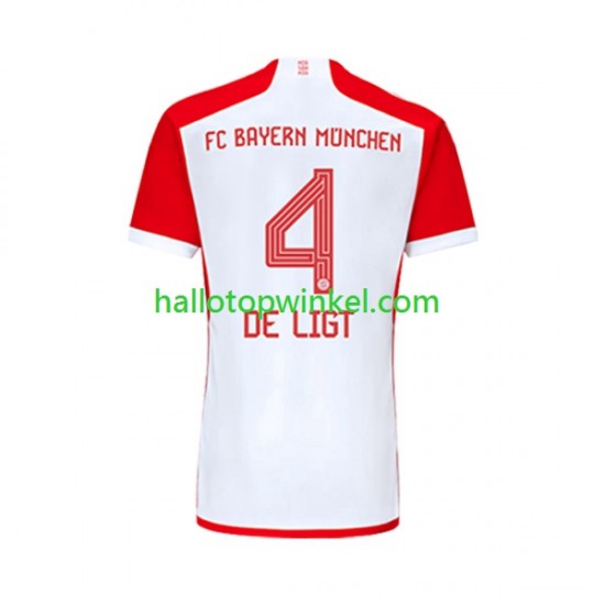 FC Bayern München Voetbalshirt Matthijs de Ligt 4 Heren Thuis Tenue 2023-2024 Korte Mouw