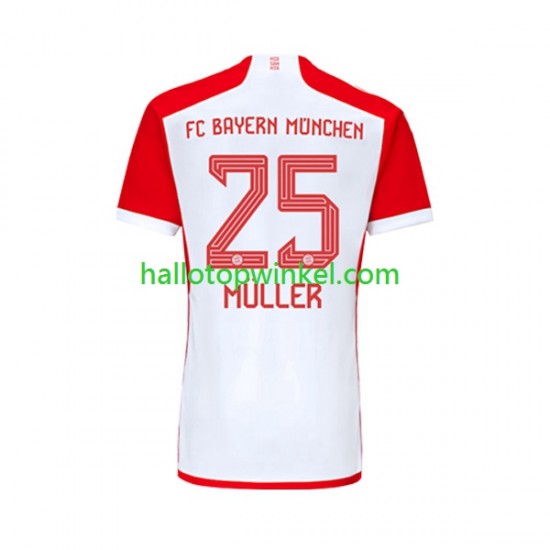 FC Bayern München Voetbalshirt Thomas Muller 25 Heren Thuis Tenue 2023-2024 Korte Mouw