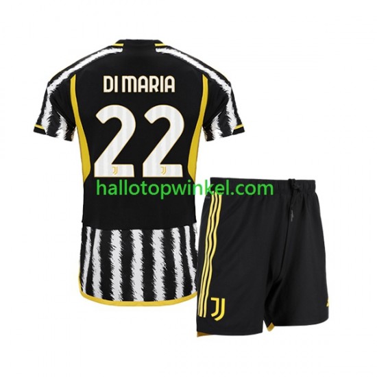 Juventus Voetbalshirt Angel Di Maria 22 Kleuters/Kids Thuis Tenue 2023-2024 Korte Mouw
