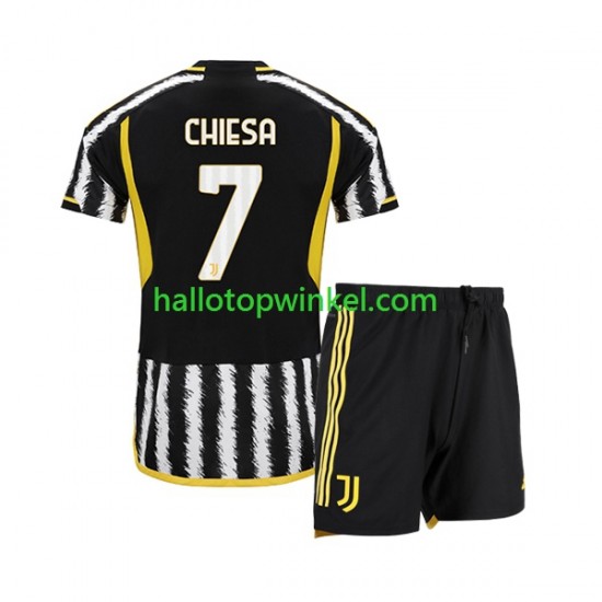 Juventus Voetbalshirt Federico Chiesa 7 Kleuters/Kids Thuis Tenue 2023-2024 Korte Mouw