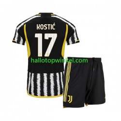 Juventus Voetbalshirt Filip Kostic 17 Kleuters/Kids Thuis Tenue 2023-2024 Korte Mouw