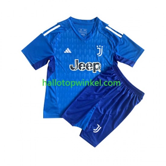Juventus Voetbalshirt Doelman Kleuters/Kids Thuis Tenue 2023-2024 Korte Mouw