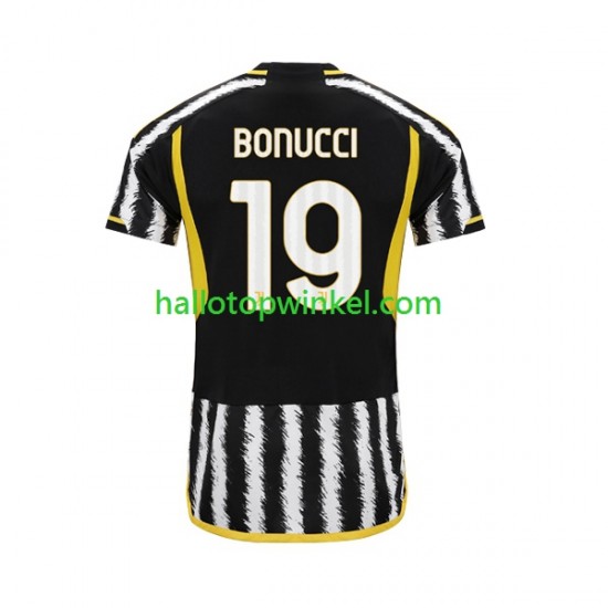 Juventus Voetbalshirt Leonardo Bonucci 19 Heren Thuis Tenue 2023-2024 Korte Mouw