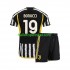 Juventus Voetbalshirt Leonardo Bonucci 19 Kleuters/Kids Thuis Tenue 2023-2024 Korte Mouw
