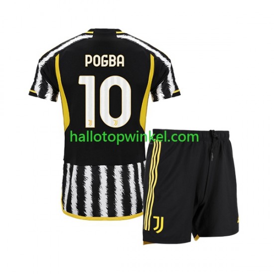 Juventus Voetbalshirt Paul Pogba 10 Kleuters/Kids Thuis Tenue 2023-2024 Korte Mouw