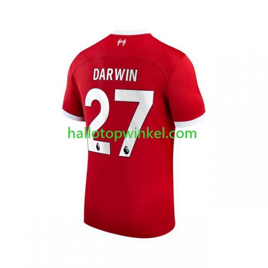 Liverpool Voetbalshirt Darwin Nunez 27 Heren Thuis Tenue 2023-2024 Korte Mouw