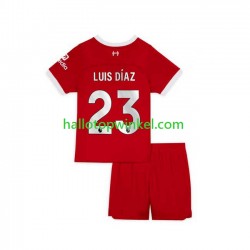 Liverpool Voetbalshirt Luis Diaz 23 Kleuters/Kids Thuis Tenue 2023-2024 Korte Mouw
