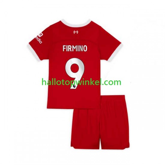 Liverpool Voetbalshirt Roberto Firmino 9 Kleuters/Kids Thuis Tenue 2023-2024 Korte Mouw