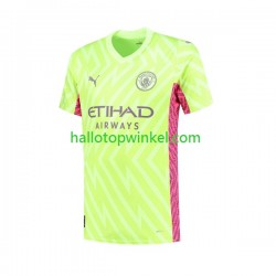 Manchester City Voetbalshirt Doelman Heren Derde Tenue 2023-2024 Korte Mouw