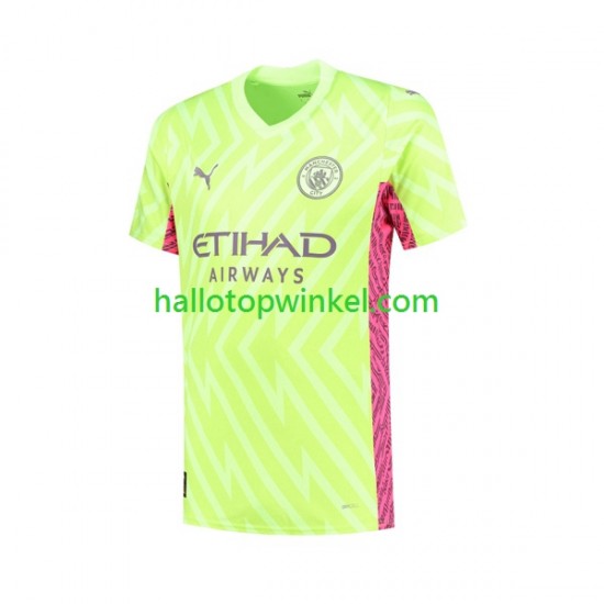 Manchester City Voetbalshirt Doelman Heren Derde Tenue 2023-2024 Korte Mouw