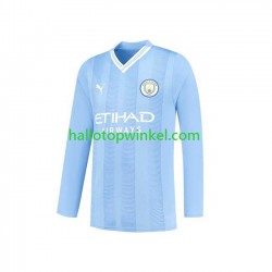 Manchester City Voetbalshirt Heren Thuis Tenue 2023-2024 Lange Mouw