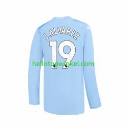 Manchester City Voetbalshirt J. ALVAREZ 19 Heren Thuis Tenue 2023-2024 Lange Mouw