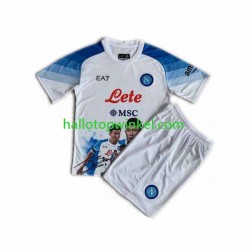 Napoli Voetbalshirt Face Game Minjae 3 Kleuters/Kids Thuis Tenue 2022-2023 Korte Mouw