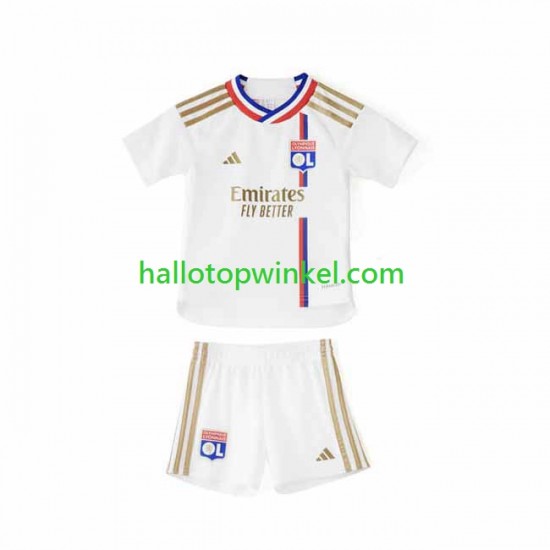 Olympique Lyonnais Voetbalshirt Kleuters/Kids Thuis Tenue 2023-2024 Korte Mouw