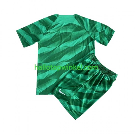Paris Saint-Germain Voetbalshirt Doelman Kleuters/Kids Thuis Tenue 2023-2024 Korte Mouw