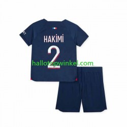 Paris Saint-Germain Voetbalshirt Hakimi 2 Kleuters/Kids Thuis Tenue 2023-2024 Korte Mouw