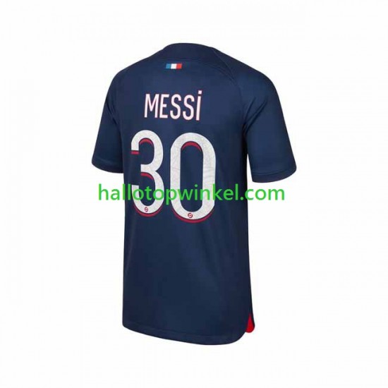 Paris Saint-Germain Voetbalshirt Lionel Messi 30 Heren Thuis Tenue 2023-2024 Korte Mouw